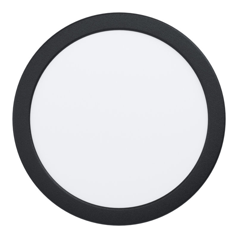 Aftonshire Flush Mount, 2.8cm H x 28.5cm W x 28.5cm D, Black