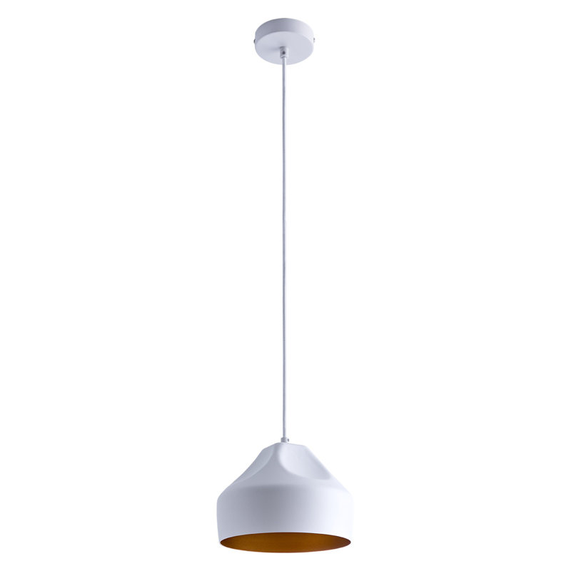 Pollard 1 - Light Single Pendant, White/Gold