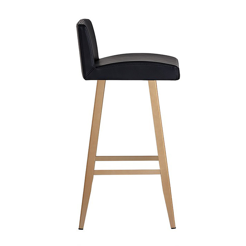 Dani Upholstered Stool with Metal Frame, Counter Stool ( 26" Seat Height)