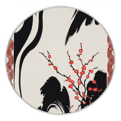 Crimson Petal Rug