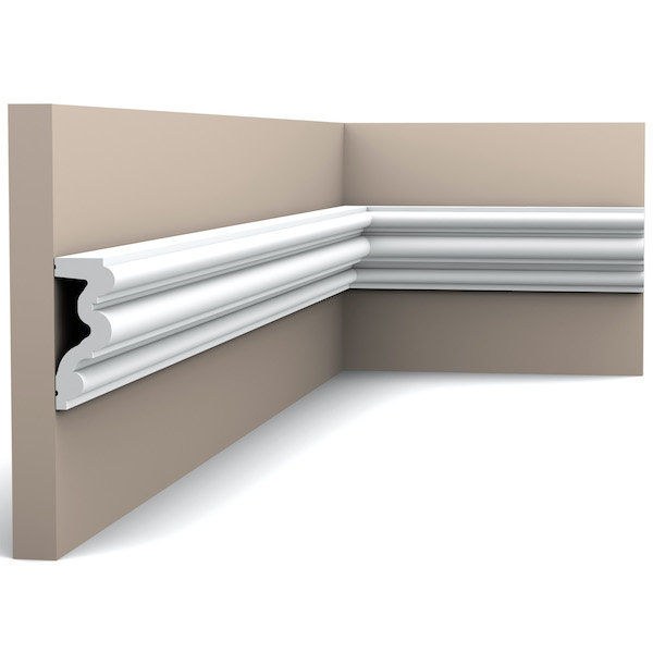 8.3 cm H x 200 cm W x 3.4 x 9 cm D Chair Rail