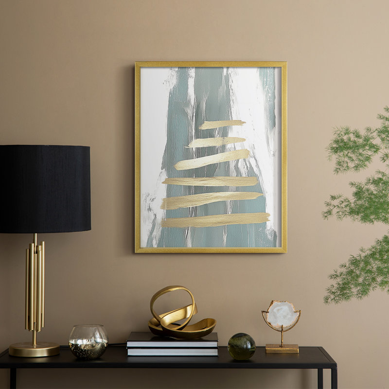 «Christmas Holiday Art DCCDXIX», reproduction d'art encadrée - bois massif, H 11 po x l 9 po, Doré
