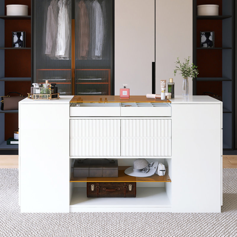 Modern Luxury Multi-Functional Island Vanity Dresser