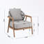 Fauteuil club d'extérieur en corde avec structure en métal robuste