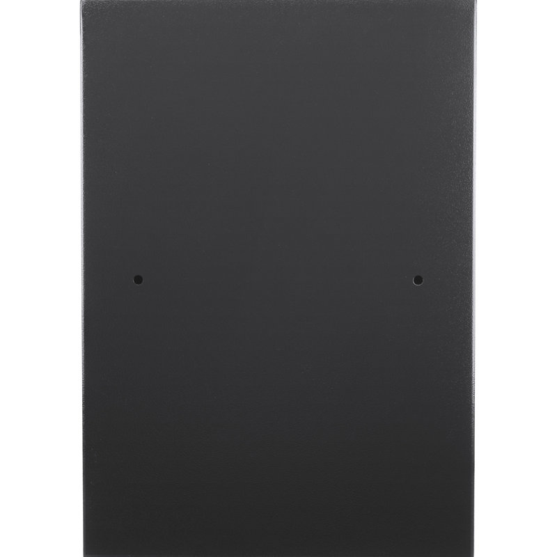 Coffre-fort noir avec volume de 1,45 pi³, serrure électronique et possibilités de fixation pour coffre-fort en acier, noir, trous pour clavier numérique