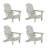 Shawnna HDPE Folding Adirondack Chair -86794611