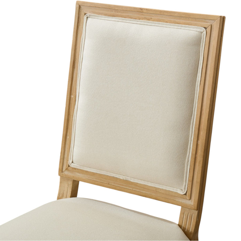 Chaises de salle à manger rembourrées French Country, Beige, 4