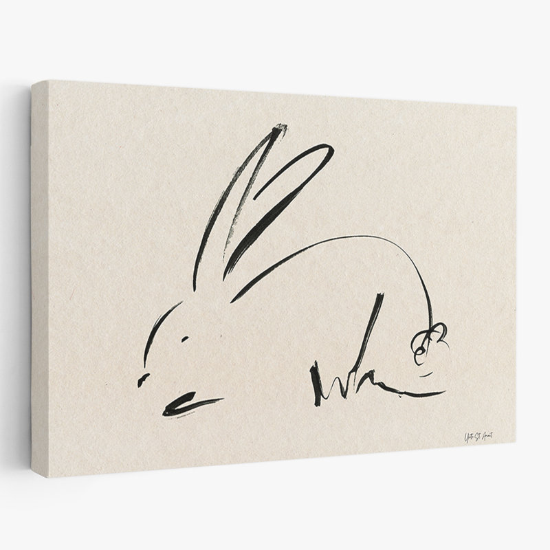 Animaux - Lapin illustratif II, H 40 po x l 60 po