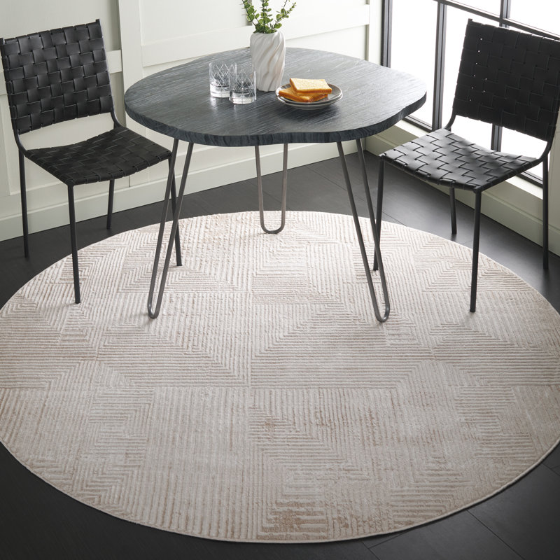 Tapis abstrait performance Jennalee, Rond 6 pi 7 po