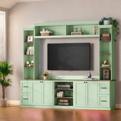 Spacieux meubles de rangement et téléviseurs, MDF Farmhouse Home