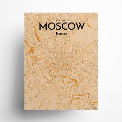 «Moscow City Map», impression