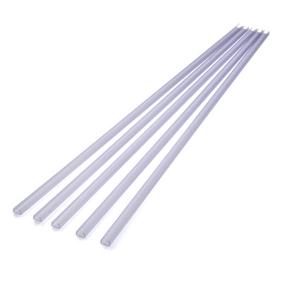 DELight DEL-M031M 5Pcs 3.3FT Mounting Channel for Neon Lights Models DEL-D50R, DEL-D100R, DEL-D150R