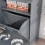 Armoire de rangement pour animaux avec bols surélevés et crochets latéraux