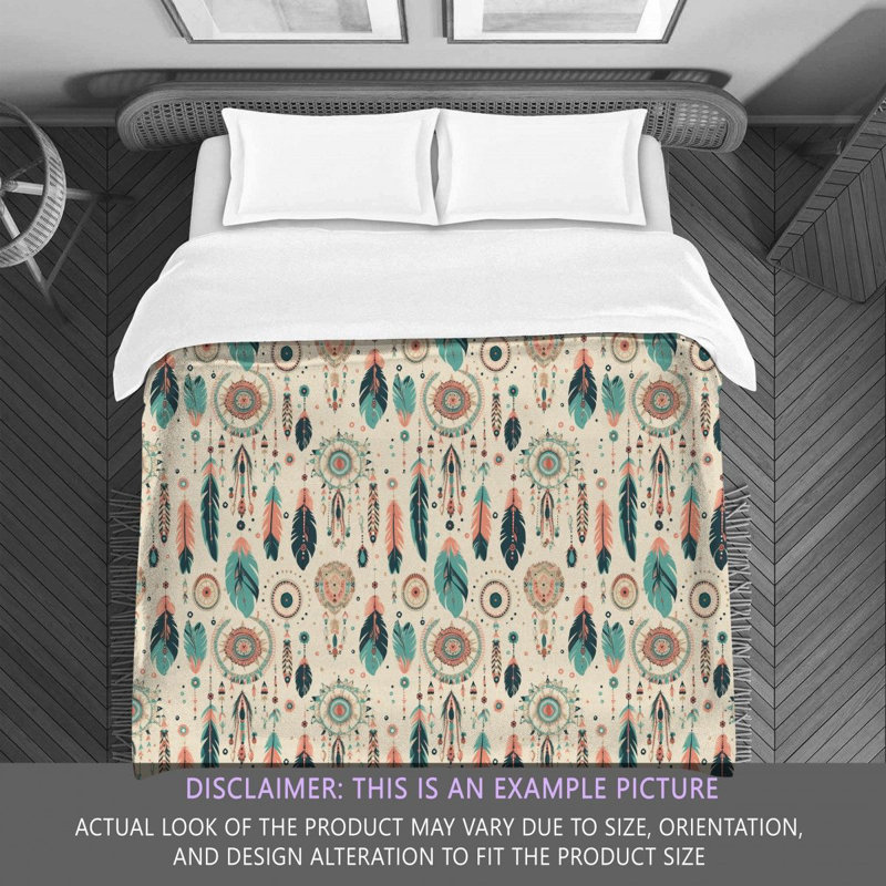Édredon Boho Chic Bedding Styles beige, Édredon grand