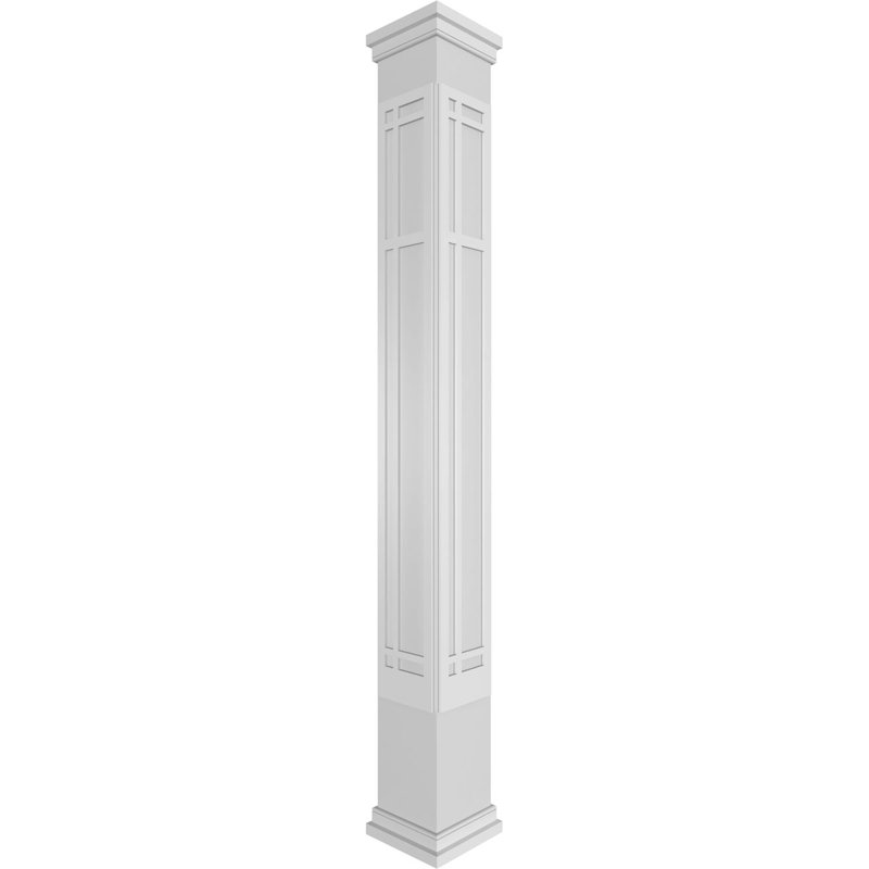 Colonne de charpente San Juan Capistrano Craftsman, H 108 po x l 11,625 po x P 11,625 po