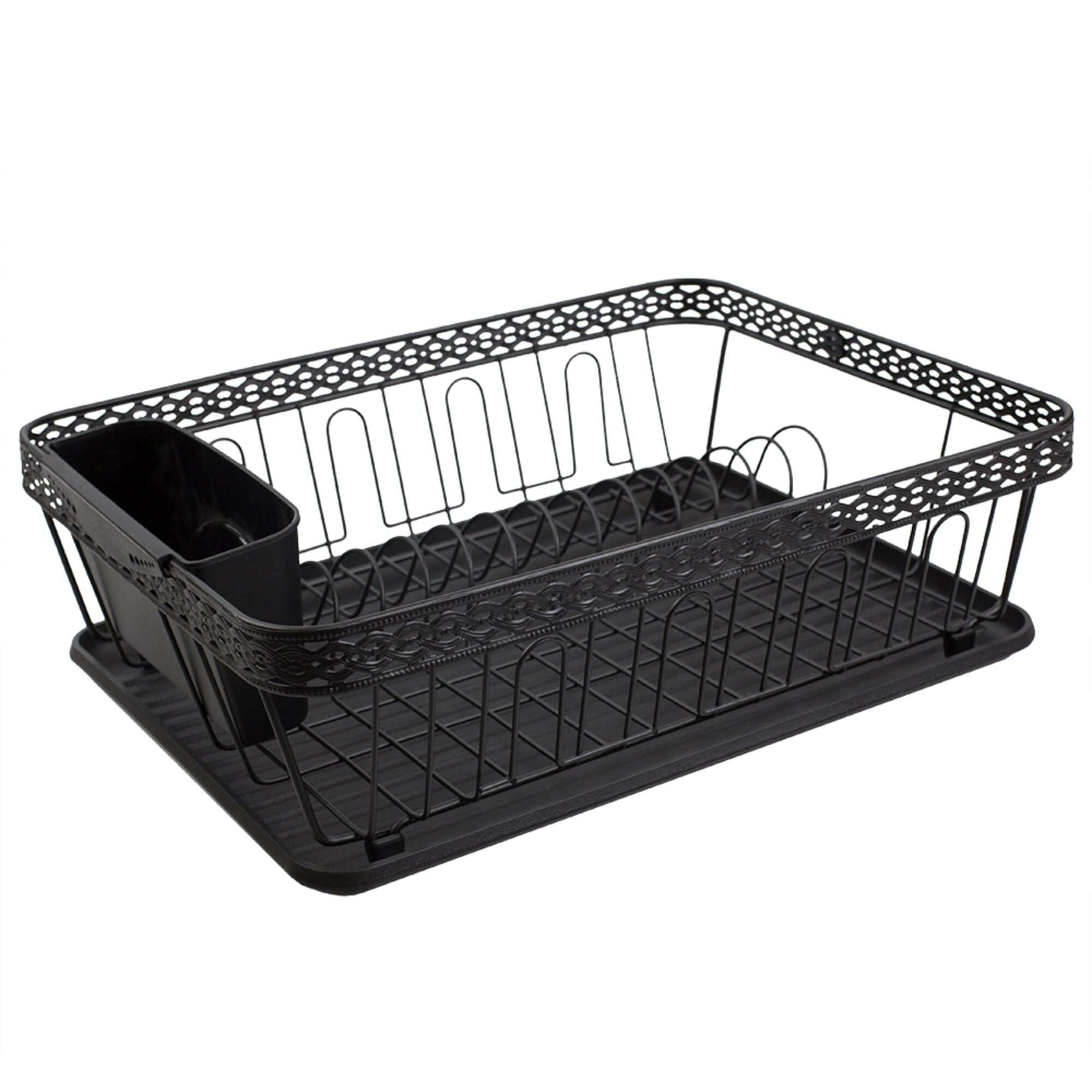 Latitude Run® Arriya Black Stainless Steel Dish Rack & Reviews | Wayfair