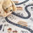 Aaliyan Machine Washable Kids Room Road Car Gray / Beige Area Rug-272275217