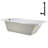 72'' x 36'' Acrylic Soaking Drop-In Bathtub, Drain Included-97530182