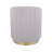 Two-Toned Ottoman with Storage or Vanity Stool, Taupe