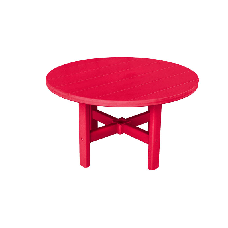 Table basse ronde d'extérieur 35,5 po Glodine, Canneberge