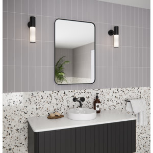 Stainless Steel Recessed Framed Single Door Medicine Cabinet with Adjustable Shelves
