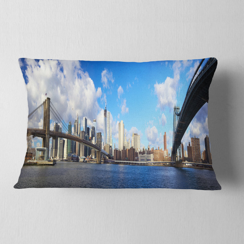 Coussin lombaire en cityscape vif day manhattan