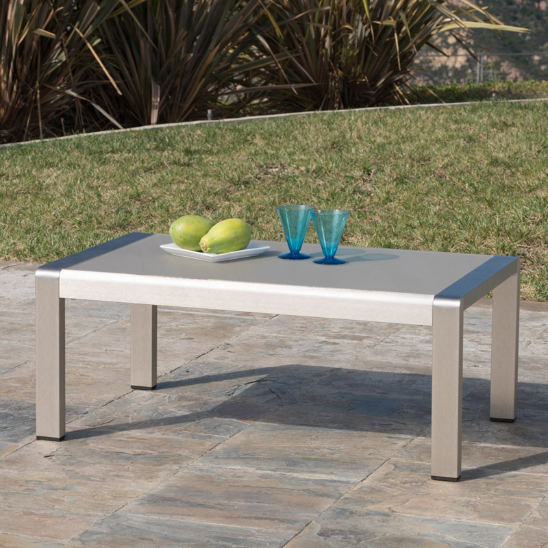 Table basse d'extérieur, Argent argent