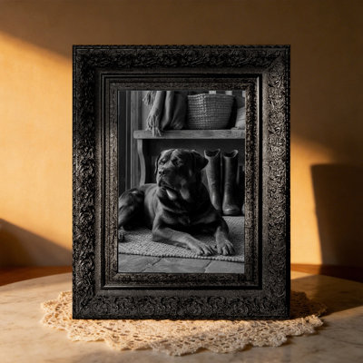 Black 1PC 5" x 7" Wall Mounted Picture Frame with Gallery Wall Styling