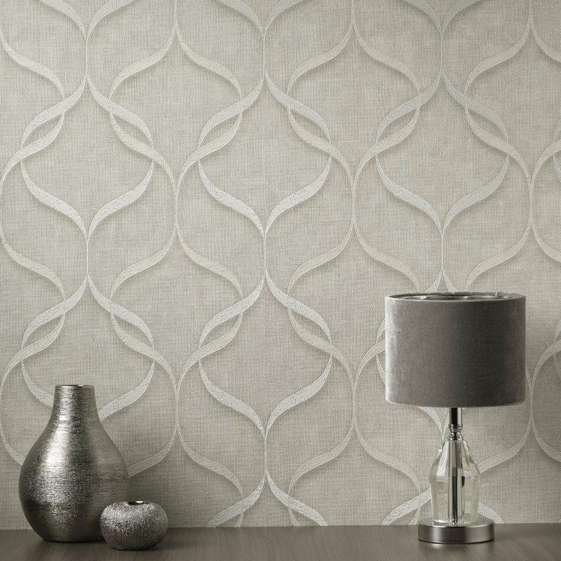Milano Wave Italian Heavyweight Vinyl Wallpaper, Stone