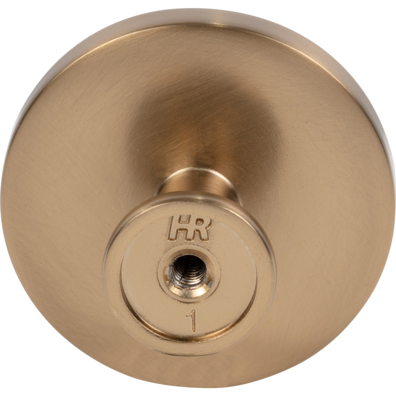 Satin Bronze Brushed Square Cabinet Knob with Mounting Hardware