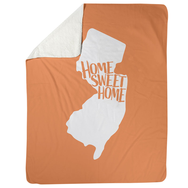 Jeté polaire new jersey the home, l 52,5 po x L 62,5 po, Orange