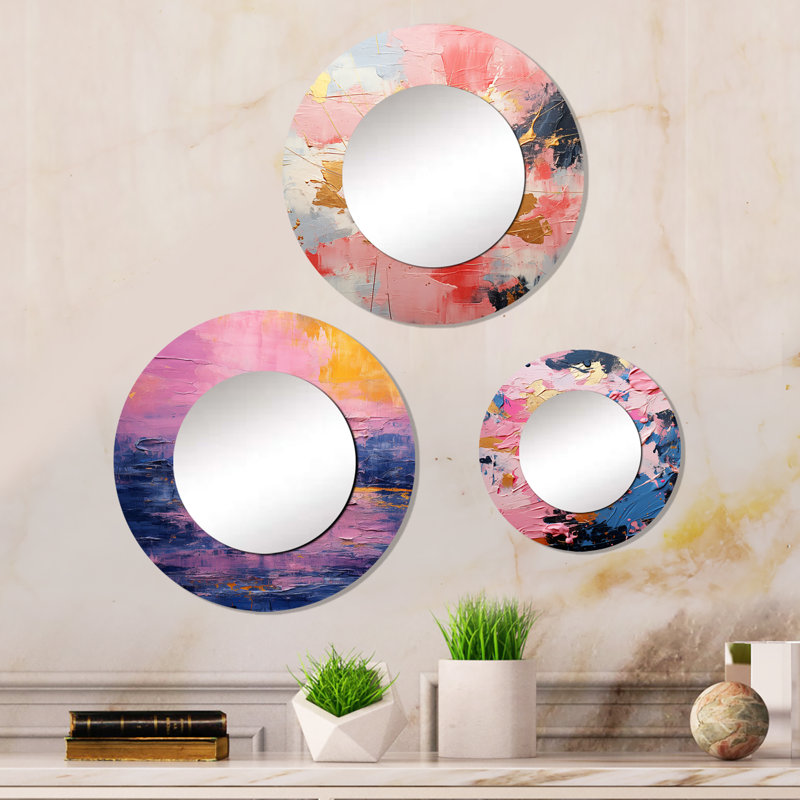 Gordie Metal Round Mirror