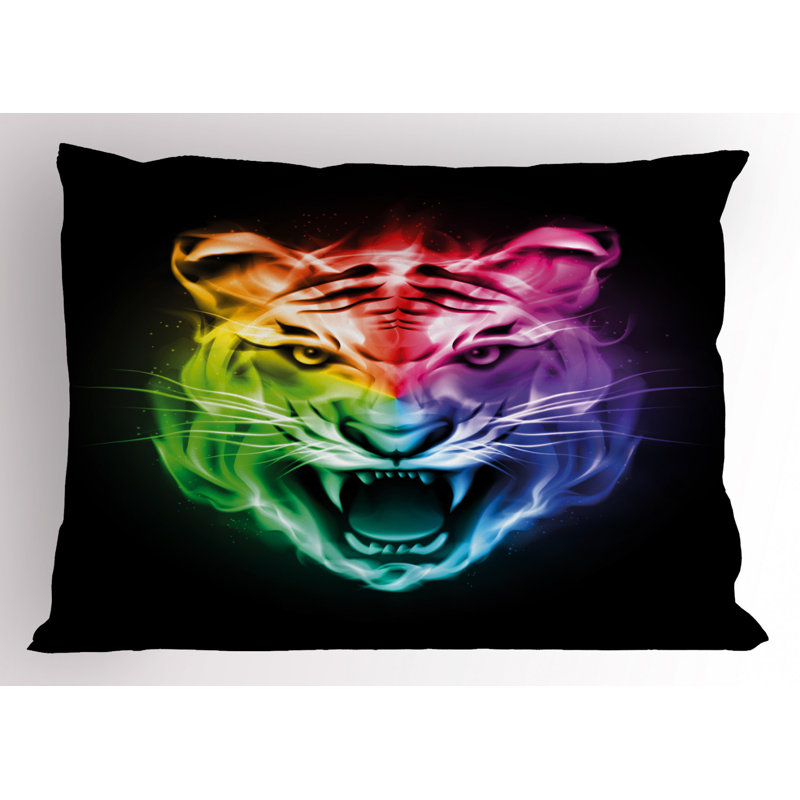 Tiger Polyester Sham Set, Twin