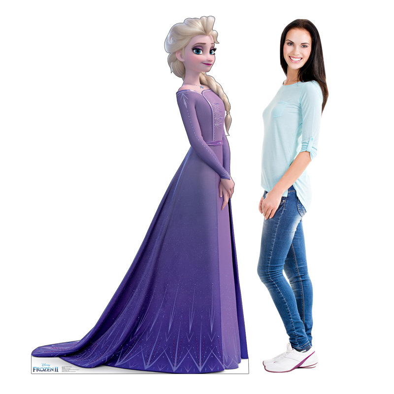 Frozen 2 Elsa Life-Size Purple Cardboard Standup