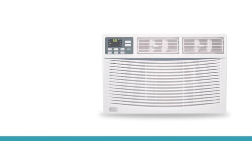BLACK+DECKER BD10WT6 10,000 BTU Window Air Conditioner Unit, AC Cools Up to  450 Square Feet, Energy Efficient, White 