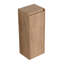 Armoire de rangement flottante murale pour salle de bain avec tablette et porte, finition bois naturel