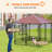 60'' H Galvanised Steel Yard Kennel With Door