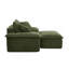 Ensemble de canapé-lit surdimensionné de 47 po et demi avec siège profond et repose-pieds mobile à 2 couches, canapé-lit Cloud avec méridienne, canapé-lit modulaire 1 place-365356943