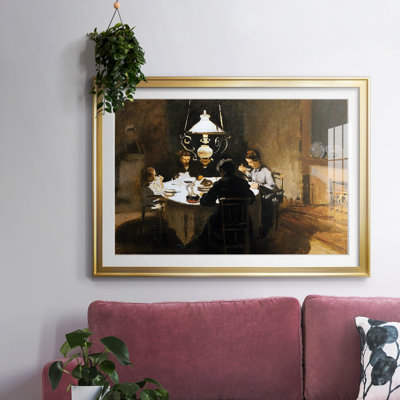 The Dinner, 1868, reproduction d'art encadrée