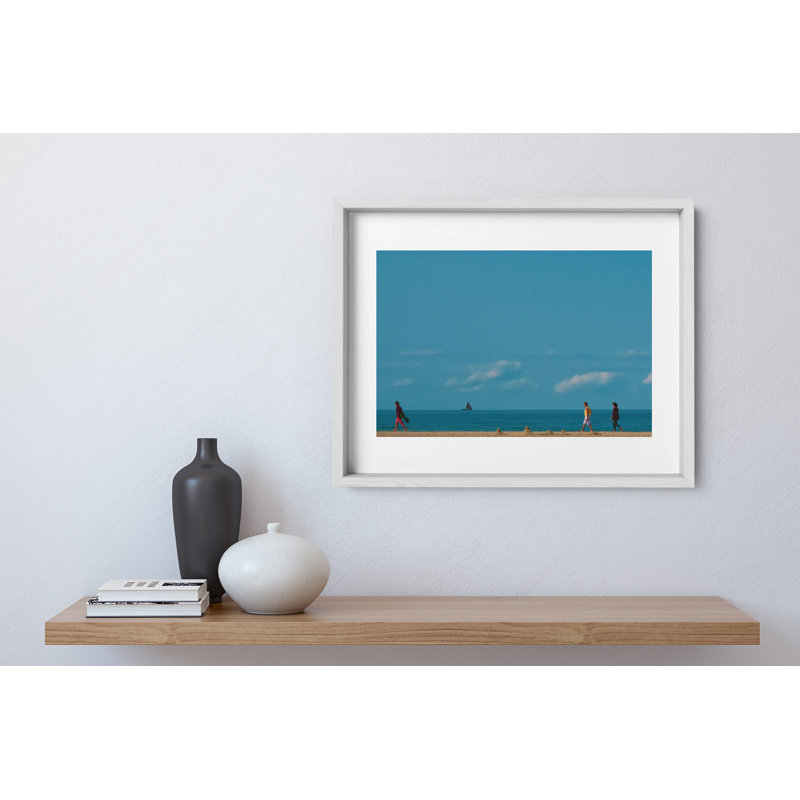 Walk This Way Print by Joseph Regan, White, 14" H x 16" W x 0.75" D