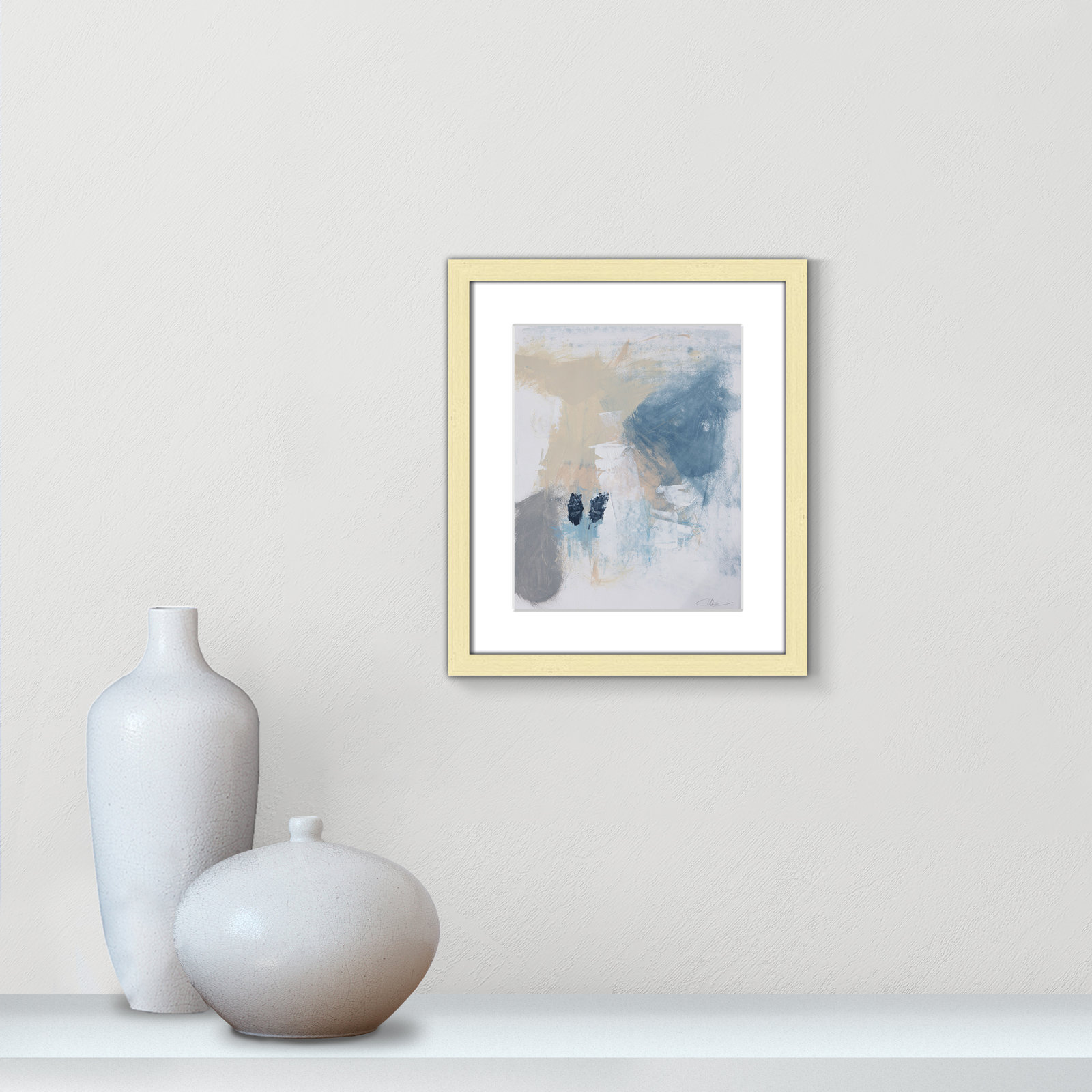 Coastal Carnival Collection "Coastal Carnival II" Print, Gold Single Picture Framed Paper, White, 15" H x 13" W x 1.25" D