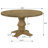Rustic Honey 5-Piece Round Dining Table Set