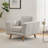 Chenille Armchair With Solid Wood Legs-2136371746