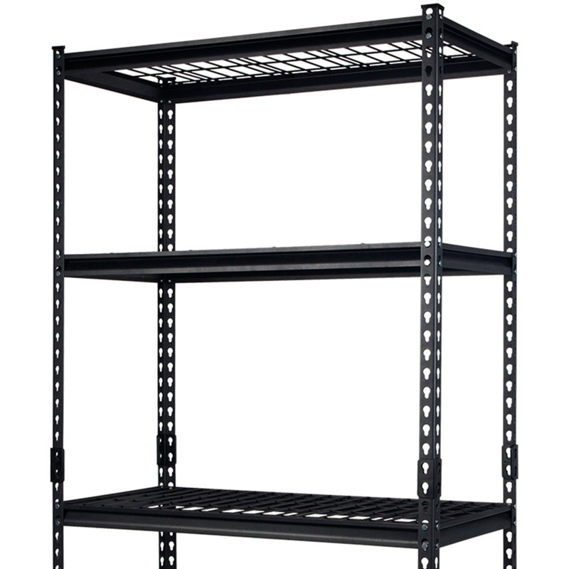 Pachira Shelf Steel Shelving for Organizing, Black
