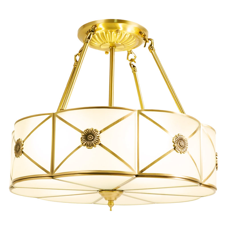 Naperville 4 - Light 18'' Unique/Statement Drum Flush Mount
