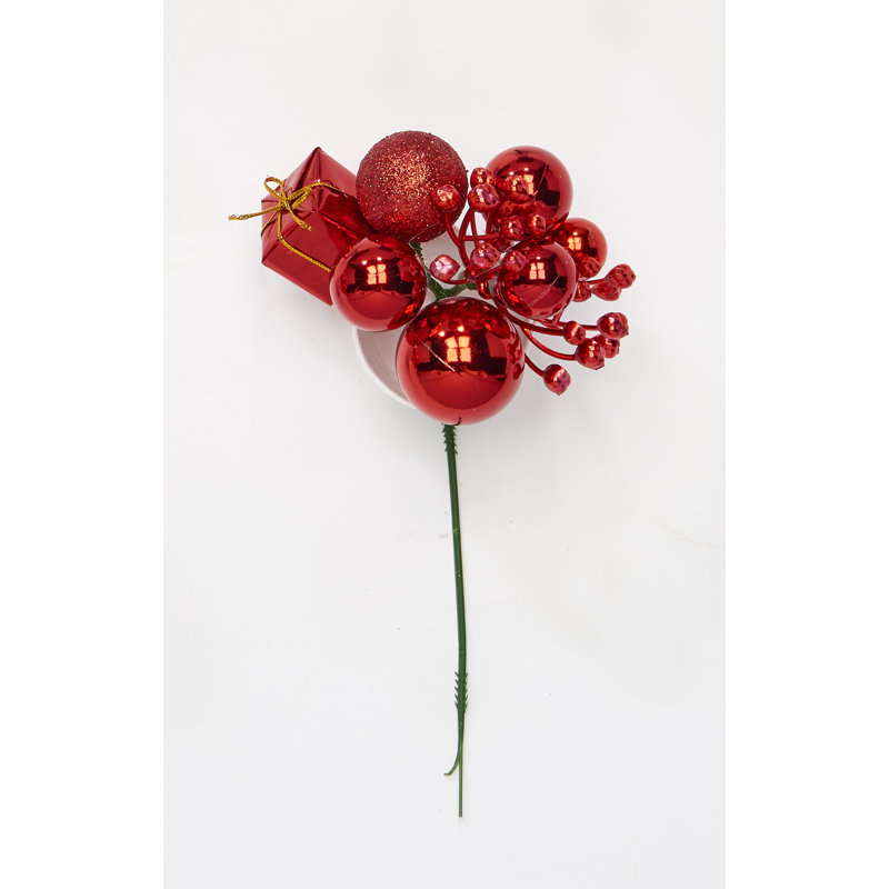 Boule de Noël, cadeau, baie, choix, Rouge