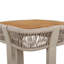 Ensemble de chaise longue Bodhi tissé avec dossier réglable, table d'appoint et coussin-129380599-129380600