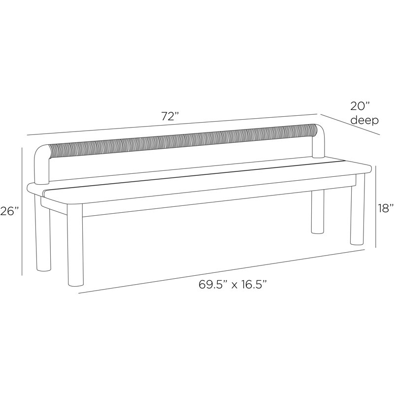 Escape Outdoor Teak Bench