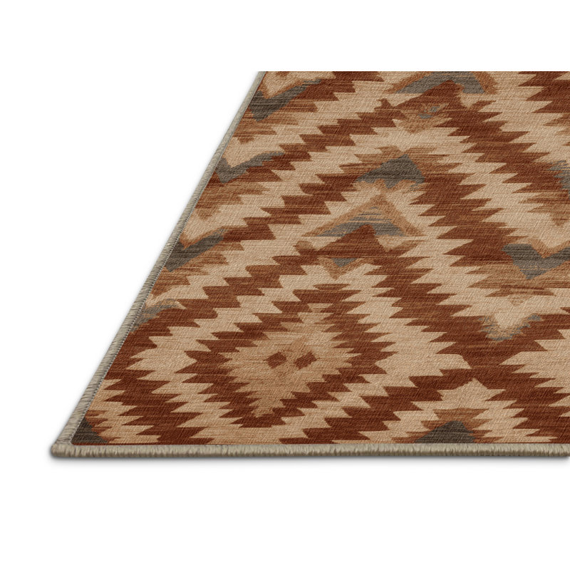 Machine Washable Persian Beige Area Rug, Rectangle 2' x 3'