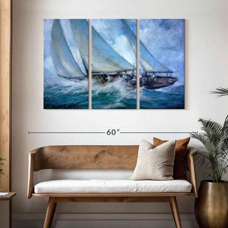 Mehar Classic Yacht - Le vent et l'eau Twixt, H 32 po x l 50 po
